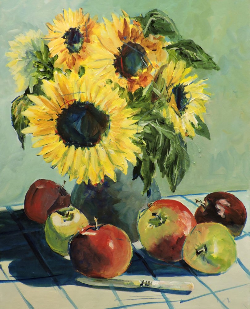 Dale Sheldon | Sunflowers & Apples | 20x16 | $650
