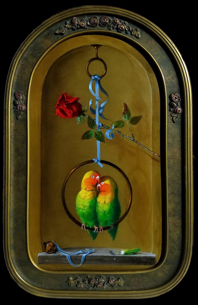 W. Scott Broadfoot | Love Birds | Oil | 14 x 18 | Sold