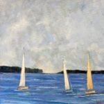 Sailing on the Cheasapeak | 20x20 | $475