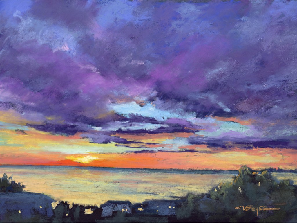 Cindy L. Beyer|Majestic Twilight|Pastel|Sold|Reproductions available