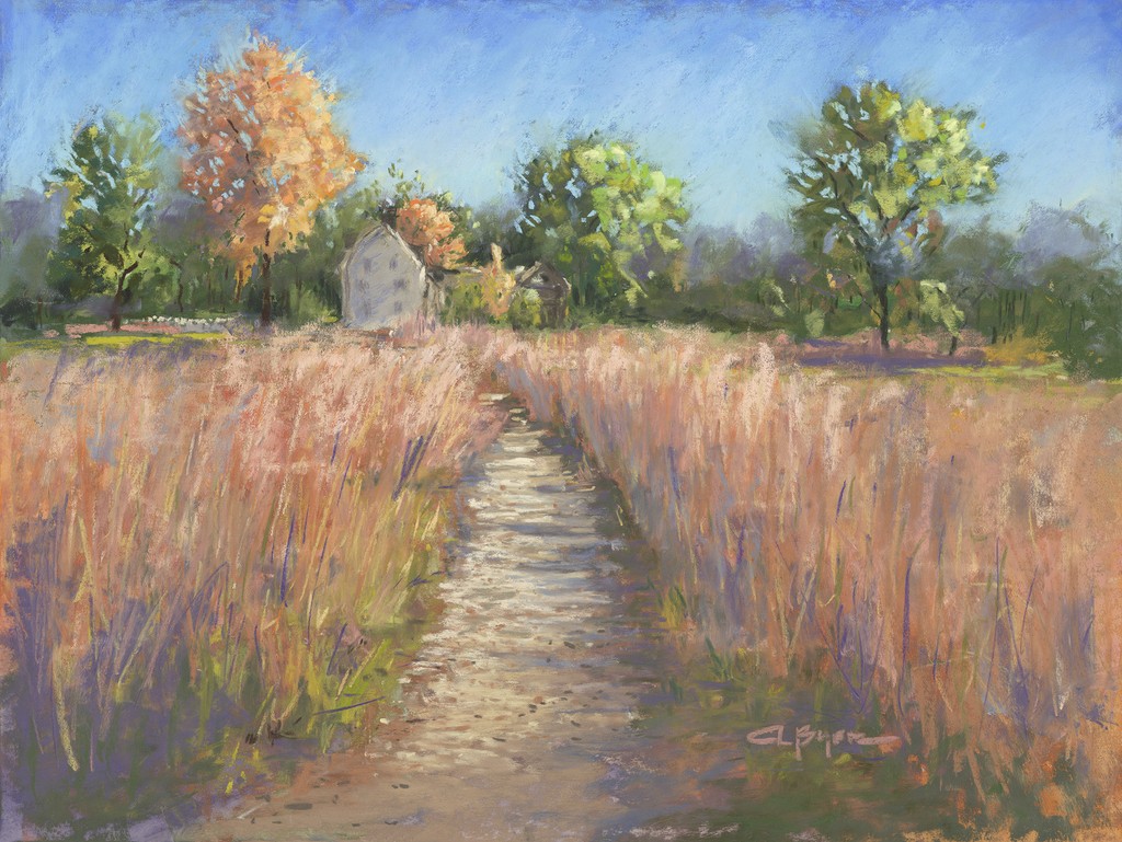 Cindy L. Beyer|Sunkissed Grasses|Pastel|Sold|Reproductions available