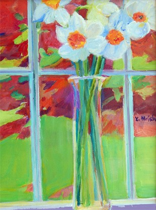 Lesley McCaskill | Spring Complements | Acrylic | 9 x12 | $320