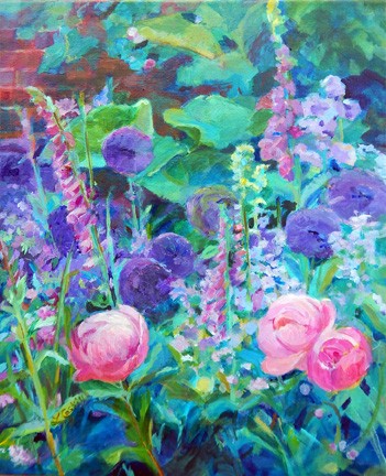 Lesley McCaskill | Floral Delights | Acrylic | 16x20 | $680