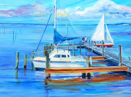 Lesley McCaskill | Out for a Sail | 41x31 | Acrylic | Sold