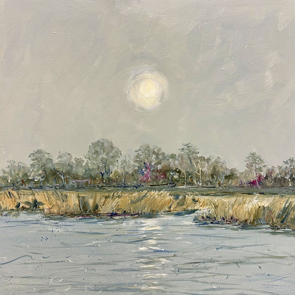 Dale Sheldon | On the Canal | Acrylic | 27x27 | $850
