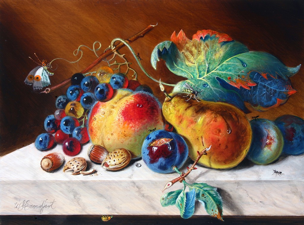 W. Scott Broadfoot | Peach and Pear | Oil | 9 x 12 | $1500